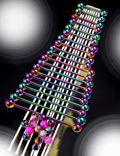 Prjndjw PRT-0642 Mixcolour Rainbow Mix Sizes Industrial Barbell Cartilage Earring Tongue Helix Nipple Barbell Surgical Steel Body Piercing Jewelry Retainer thumb #2