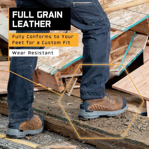 Footwear Wildwood 6” Waterproof Composite Toe Brown Boot - Made in USA4