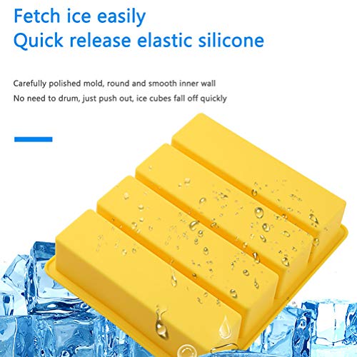 Bandeja de silicona para cubos de hielo grande miniatura 5