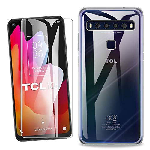 SCDMY Custodia per TCL 10L Cover + Vetro