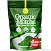 Organic Matcha Green Tea Powder USDA Certified - 100% Pure Macha for Smoothies and Baking - 4oz by uVernal