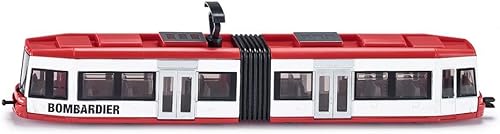 Siku 1895, tranvía, 187, metalplástico, rojoblanco, compatible con otros juguetes