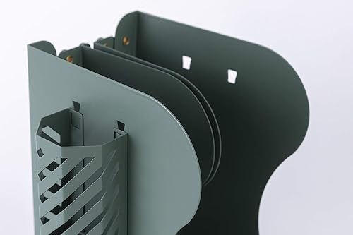 Miniatura 9 de JIARI Sujetalibros ajustables, soporte para libros, estante de almacenamiento para libros, soporte para libros, escritorio organizador de libros con