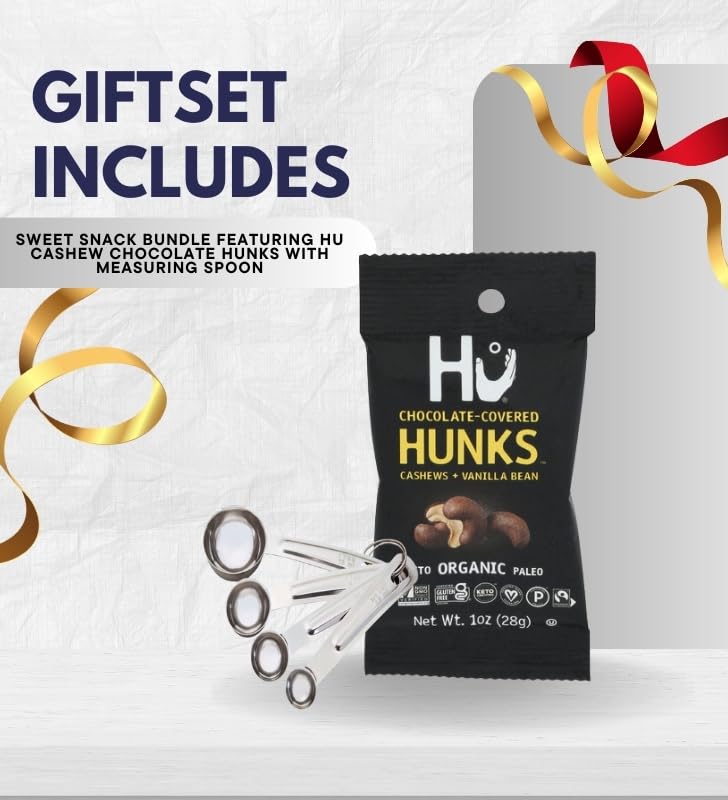Hu Chocolate Bar Dark Cashew Hunks (1 OZ.) Bundle with Measuring Spoon for Snack Portioning and Organized Storage — Gift Set (2 Items) (Pack of 2) image 4