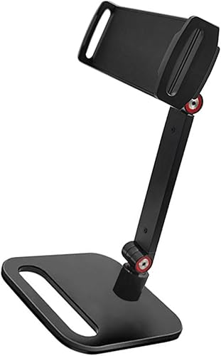 Miniatura 7 de Soporte de monitor portátil de aluminio ajustable para pantallas de 4.7 pulgadas-18 pulgadas teléfonos/tabletas con rotación 360 y base