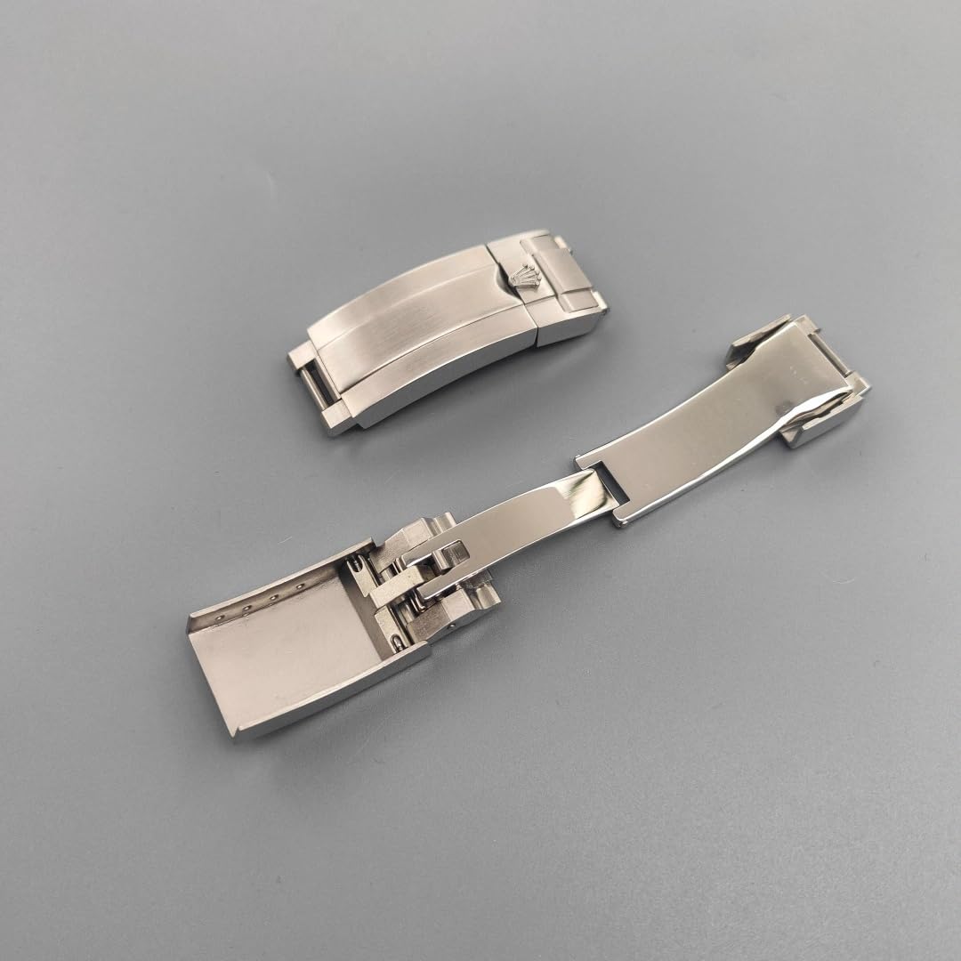 Orologio Fibbia Acciaio Inox Pieghevole Chiusura Deployante Cinturino Orologio Ricambio Accessorio per Rolex Daytona