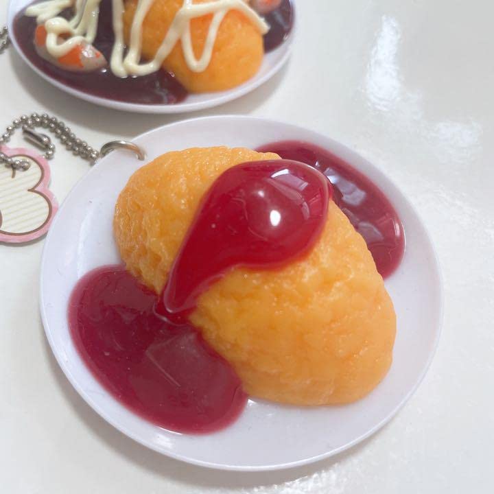 Amazon.co.jp: リアルキッチンシリーズ オムライス キーホルダー 食品