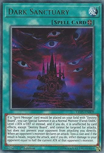 Yu-Gi-Oh! - Santuario Oscuro - LED5-EN009 - Raro - 1 Edición - Duelistas legendarios Destino inmortal