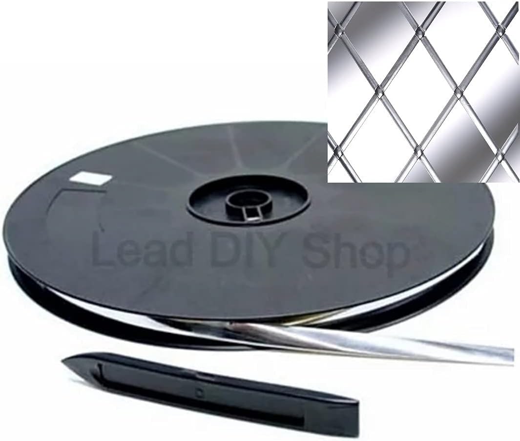 Self Adhesive Window Lead 9mm x 50m Roll - Choose Colour (Natural)