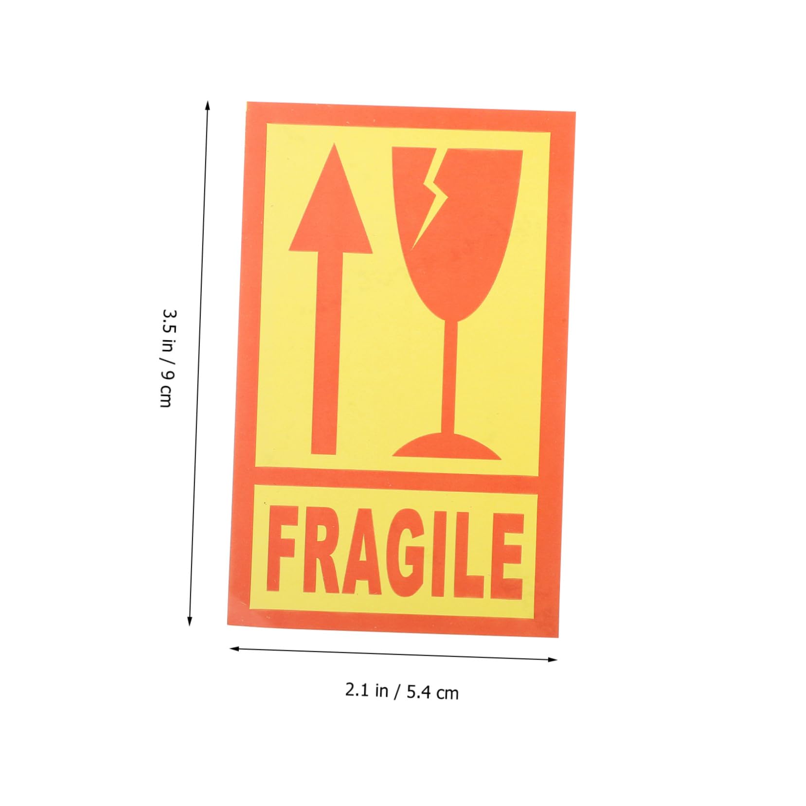OFFSCH Self-Adhesive Fragile Stickers 500 Pack for Packaging Warning Stickers for Boxes Cartons