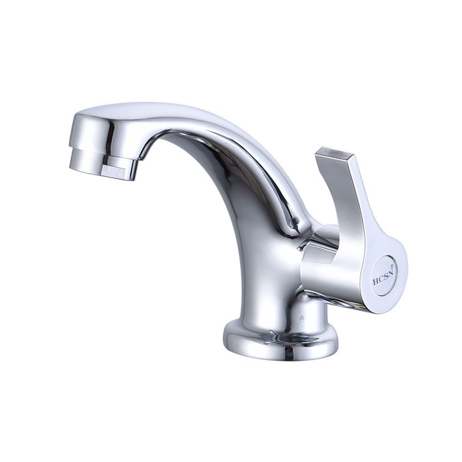 Robinet monotrou à poignée unique et lavabo froid simple en céramique pour vasque de WC