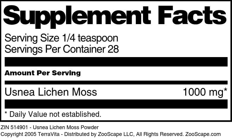Miniatura 4 de Terravita Usnea Liquen Musgo en Polvo (1 oz, ZIN 514901) - Paquete de 3