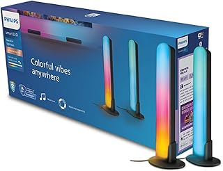 Philips LightTheatre Wi-Fi Gradient Light Bars | RGBIC Multi-Color Display |Versatile Placement & Easy Setup | Wi-Fi Conne Price In India