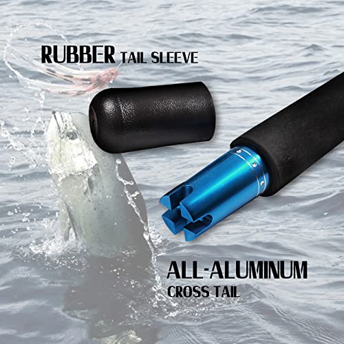 Fiblink Saltwater Graphite Jig Jigging Spinning Fishing Rod Deep Sea Jig Pole (6-Feet, Heavy, 80-120Lbs) #TOP5