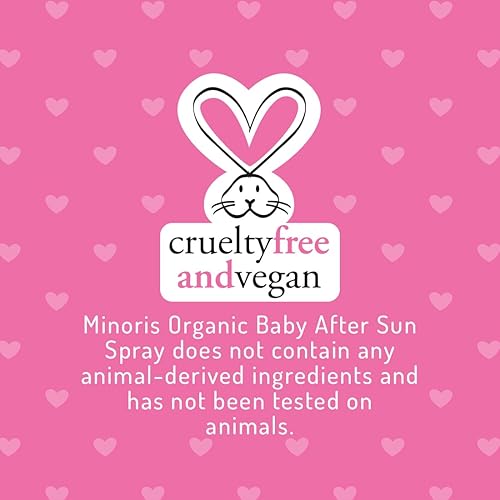 Miniatura 8 de Minoris Baby After Sun Spray - Baby After Sun Care, contenido orgánico, a base de óxido de zinc, hipoalergénico, vegano, recuperación después de la