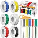 🧡【Pequeños cables eléctricos agradables y seguros para proyectos de bricolaje】Ampliamente utilizados en electrónica, baterías, aparatos eléctricos y cables de conexión interna de instrumentos, puentes de tablero, tiras de luz LED y otros cables de conexión, aviones DIY RC, vehículos RC, maquetas de barcos, baterías. , lámparas, electrodomésticos, aparatos de calefacción eléctrica, etc.