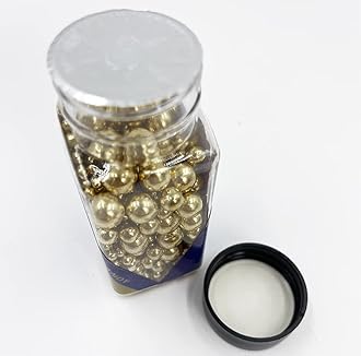 Christmas Sprinkles Pearl Sugar Candy 100g/ 3.52oz Mix Size Baking Edible Cake Decorations Cupcake Toppers Cookie Decorating Ice Cream Celebrations Shaker Jar Wedding Shower Party (Mix size ball)