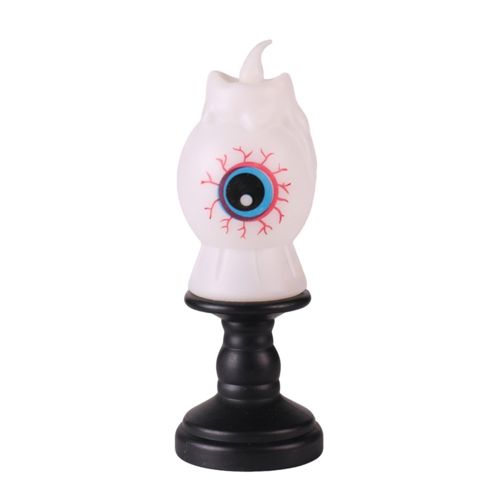 RetroNest Halloween Night Light,LED Skeleton Eyeball Pumpkin Lamp for Spooky Home Table Decor,Battery Operated Decorative Ornament for Festive Party Prop Warm Glow Lighting B