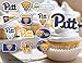 Pitt Cupcake Topper Party Supplies for Football, Birthday, Graduation Party Decorations (24 Pieces) (Pittsburgh Panthers)