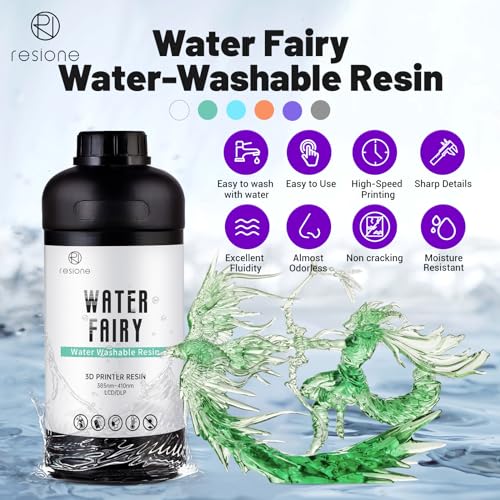 Resina para Impresión 3D de Alta Velocidad 405nm, No Quebradiza, Resistente a la Humedad - Agua Verde 1000g - Fernando Cortés Resina para Impresión 3D de Alta Velocidad 405nm, No Quebradiza, Resistente a la Humedad - Agua Verde 1000g - Fernando Cortés