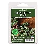 Scentsationals Wax Melts, Wax Cubes Strong Scent - Perfectly Pine - Long Lasting Scented Wax Melts for Warmer, 5 oz (12 Cubes Value Pack)