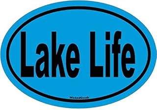 ION Graphics Magnet Lake Life Vinyl Magnet - Blue- Great for Truck Car or Boat - Perfect Lake Girl Guy or Home Gift, Made in The USA Size: 4.7 x 3.3 inch