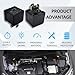 Multi-Purpose Automotive Relay 12VDC, Compatible with 15-50961 V4-12VDC-C, for Air Conditioning Blower Motor Fuel Pump
