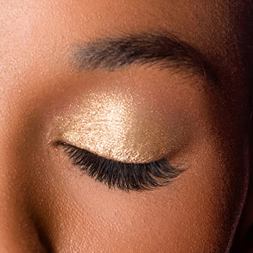 Lucky Chick Liquid Shimmer Eyeshadow - Glittering Gold - Natural Blendable Gel For All Day Wear - Paraben-Free, Cruelty-Free, Vegan Formula #TOP4