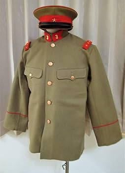 Amazon.co.jp: 日本軍日本陸軍四五式軍衣袴冬ー小寸-軍帽略帽鉄帽鉄兜