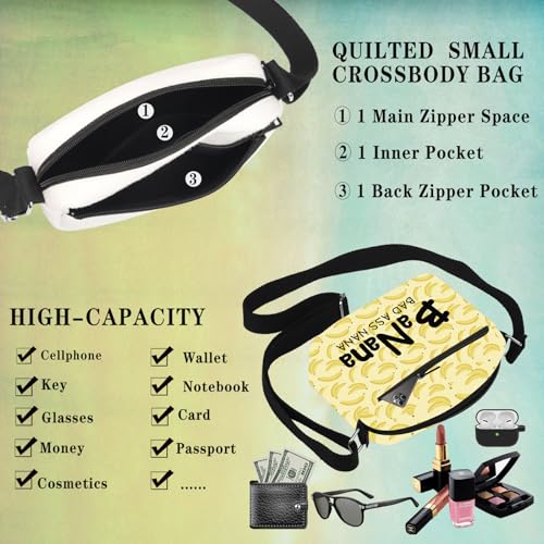 Banana Nana Gift Nana Appreciation Gift BaNana Bad Ass Nana Crossbody Bag Mother’s Day Gift for Grandma4