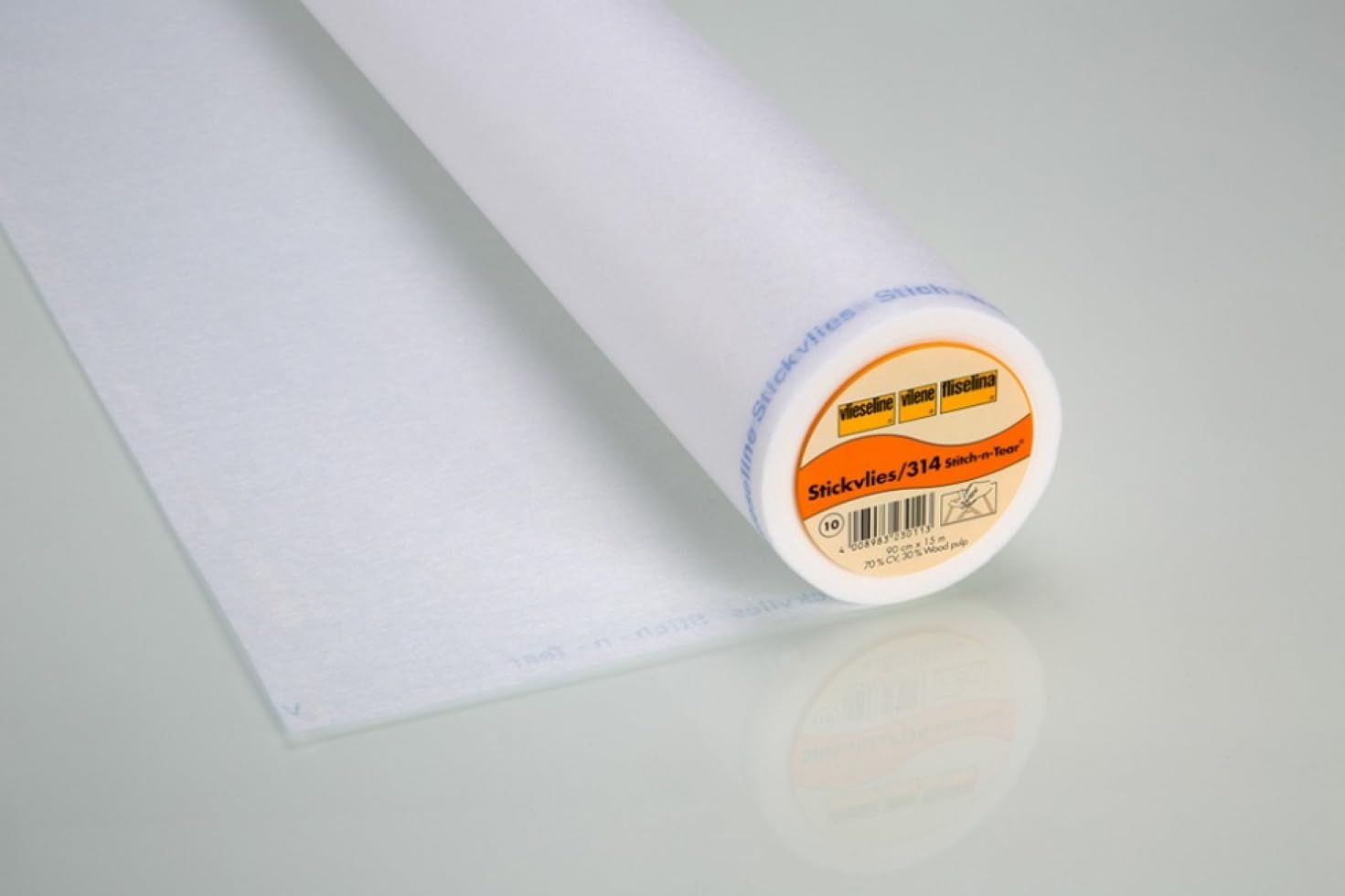 Vlieseline White Vilene 90Cm 314 Stitch N Tear Embroidery Webbing - Per Metre