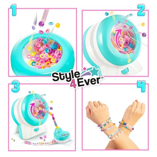 Style 4 Ever Magic Spinner Bracelets – DIY Friendship Bracelet Maker Kit (600+ Beads & Charms, Bead Spinner Tool) – Easy Craft Gift for Kids 6+ - Create Colourful Bracelets in Under 2 Minutes - Image 5