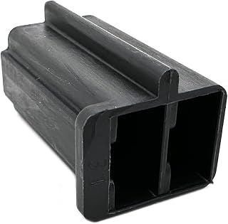 Grasshopper Mower PAC2973872 2-Way Connector, OEM Replacement Part, Female Terminal, 2 Row Crimp Termination Style, Polypropylene (PP) Black, 1 x 0.5 x 0.25