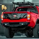 Heckklappenschutz kompatibel mit Nissan Navara NP300 D23 2014 bis 2021 Mattschwarz