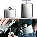 Hip Flask 5oz and 8oz with a Handy Funnel, mimi 2 Packs Stainless Steel Leak Proof Liquor Hip Flask with funnel to store Whiskey/Alcohol.