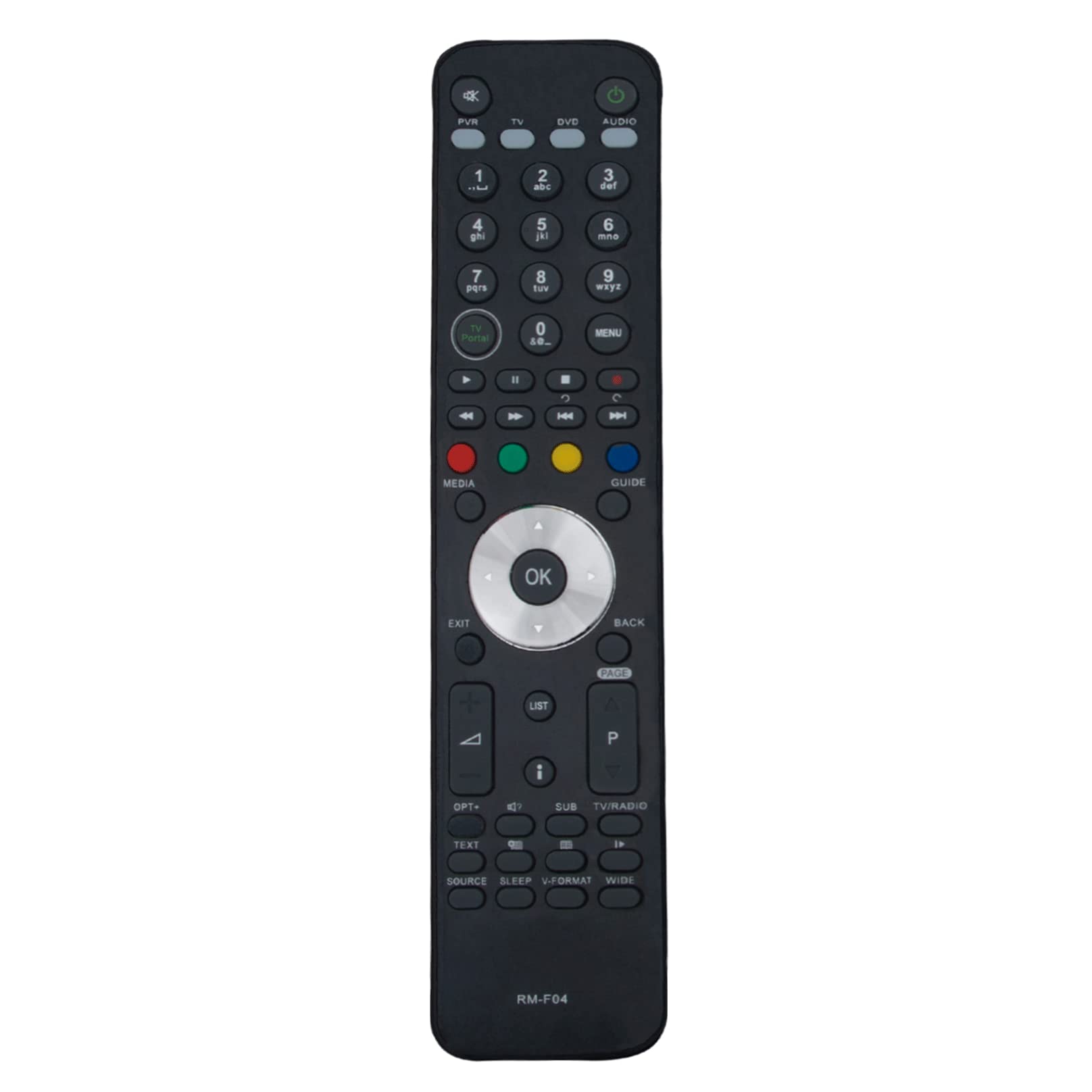 VINABTYRM-F04 Replacement Remote Control Compatible with Humax HD Digital TV Recorder TN5000HD TN5050DR TN5000 HD-FOXT2 HDR-FOXT2 HD-FOX-T2 HDR-FOX-T2