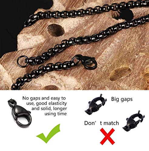 Fibo Steel 2Mm Stainless Steel Mens Womens Necklace Rolo Cable Chain, 28 Inches #TOP3