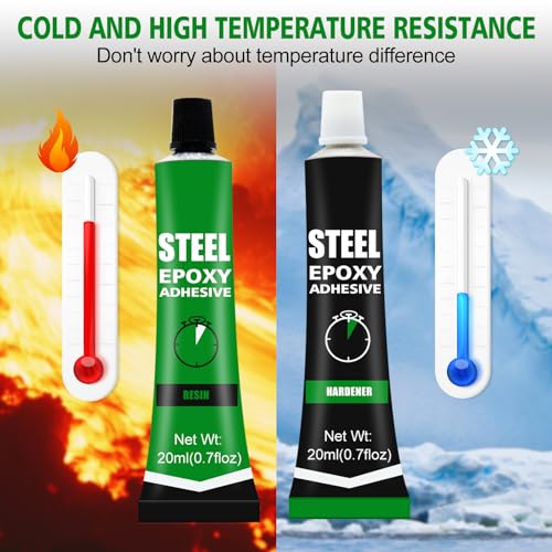 ALLONY Keramik Kleber, Industriekleber Extra Stark, 2 Komponenten Kleber, Steinkleber zum Verkleben Verschiedener Steinbearbeitungen Wie Marmor Glas Keramik Jade, 20ml