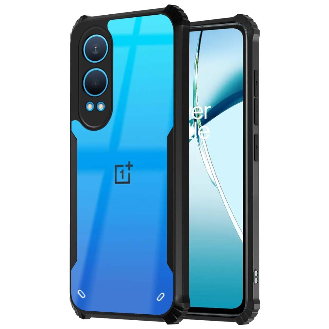 Fashionury Shockproof Crystal Clear Back Cover Case for OnePlus Nord CE 4 Lite 5G | Protective Design | 360 Degree Protection | Transparent Back Cover OnePlus Nord CE 4 Lite 5G (Black Bumper) (B0D7Z9C5V8) Amazon Price History, Amazon Price Tracker