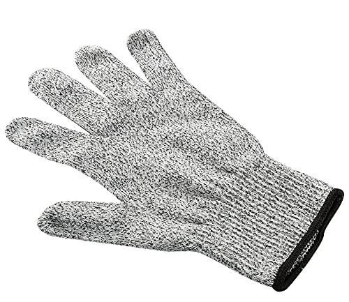 Küchenprofi Glass Fiber Reinforced Safety Cut Protection Glove, Large, Gray - Cut Resistant Glove for Slicing, Grating & Food Prep - Reusable, Comfortable Fit - Kitchen Utensils