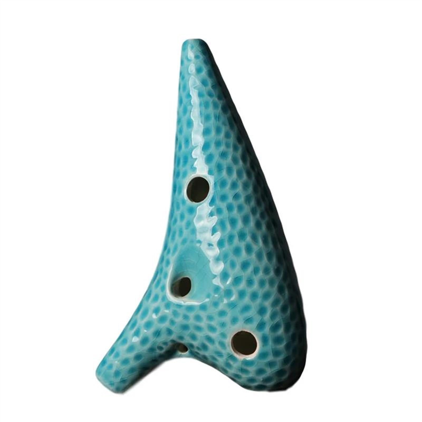 ocarina instrumento Patrón De Onda Cerámica Ocarina 12 Agujeros Alto C Key AC Étnico Principiante Enseñanza Étnica Instrumento Musical Regalo