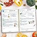 LuBudingJoy Blank Recipe Notebook to Write in Your Own Recipes, Full Page Sprial Hardcover Personal Recipe Organise, Recipe Journal Hold 140 Recipes (Black)