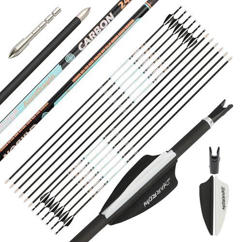 SHARROW �A�[�`�F���[���Z�p�s���A�J�[�{���A���[ �X�p�C��300-1000�̏����ȒY�f�� ID4.2mm�̃J�[�{���� ���K�� ���J�[�u�{�E&�R���p�E���h�{�E�ɓK�p 12pcs�i����,�X�p�C��500//0.001"�j