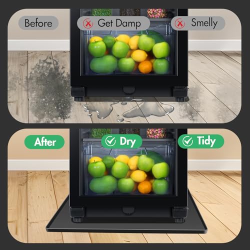 Mini-Fridge-Silicone-Mat-with-Raised-Edge-24x24x06-Under-Refrigerator-Mat-Refrigerator-Floor-Protector-Mat-Fridge-Mat-for-Carpet-Freezer-Protect-from-Appliance-Leaks-Water-Spills-Black Mini Fridge Silicone Mat with Raised Edge 24x24x06 Under Refrigerator Mat Refrigerator Floor Protector Mat Fridge Mat for Carpet Freezer Protect from Appliance Leaks Water Spills Black