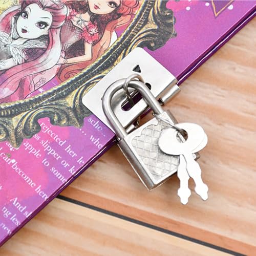 Image of 10 Pack Mini Locks with 2 Keys, Small Keyed Padlock Set for Luggage, Lockers, Backpacks & Suitcases - Durable Alloy Lock with Key for Gym, Travel, Jewelry Box Security (Silver) (Square)