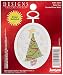 Retro Tree Mini Counted Cross Stitch Kit-2-1/4"X2-3/4" Oval 18 Count (21-1062)