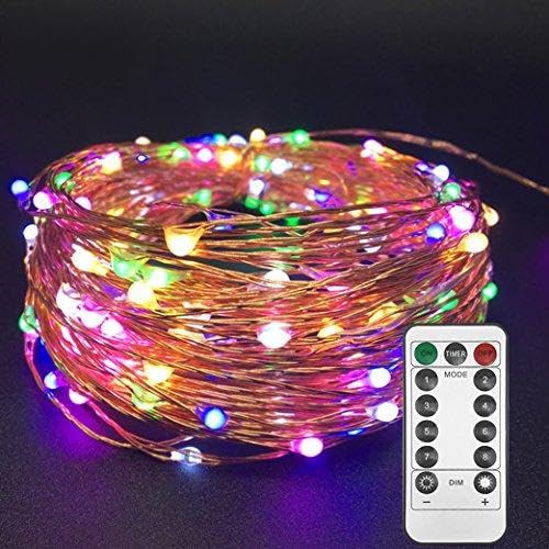 Twinkle Star 33ft 100LED Copper Wire String Lights (100 LED Copper Wire String Lights, Multi-Color)