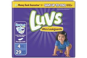 Luvs Size 4 Diapers with Night Lock (Pack of 4) - Big Box Savings
