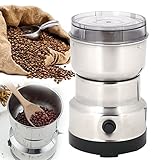 【Materiales de alta calidad】Este molinillo de café eléctrico está hecho de acero inoxidable, resistente a la corrosión, no tóxico, saludable y buenas propiedades mecánicas