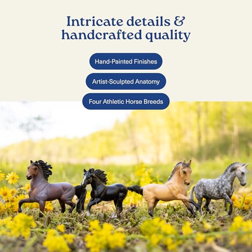 Breyer Horses Stablemates Poetry in Motion | 4 Horse Set | Horse Toy | Horse Figurines | 3.75" x 2.5" | 1:32 Scale | Model #6935 by Breyer - Image 5